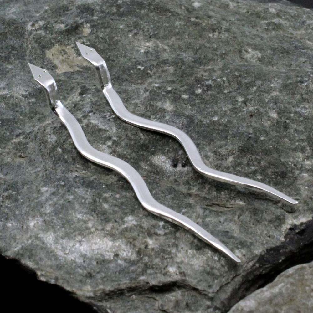 Real Silver Naag Naagin Meditation Pooja Snakes Pair - Image 2
