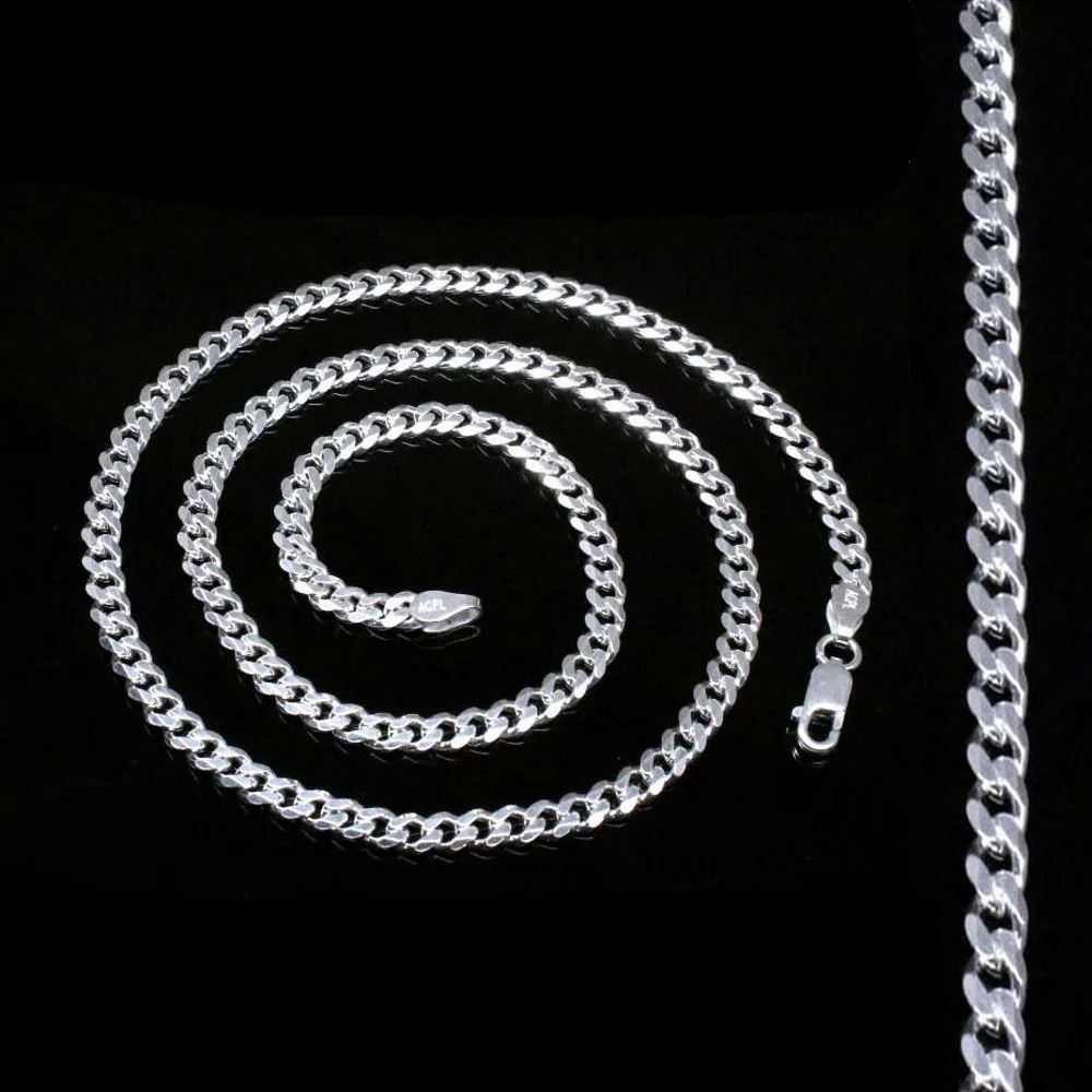 Real 925 Silver Link Design Chain 20" Neck chain - Image 2