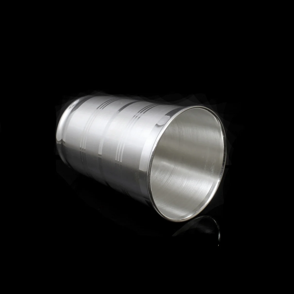 Real Solid Silver Drinking Tumbler Glass Utensils Gift - Image 3