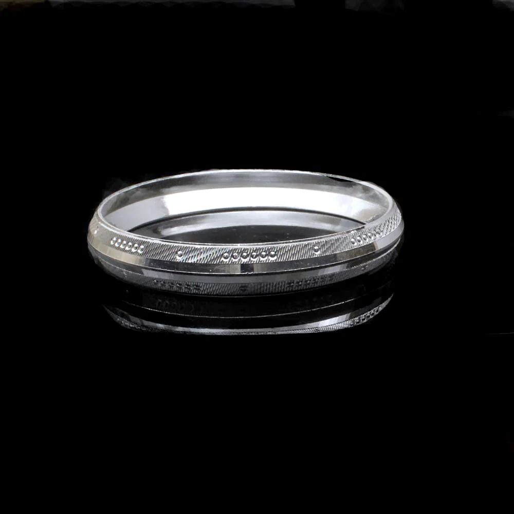 Real Solid Silver Men's Bangle Bracelet - Image 2