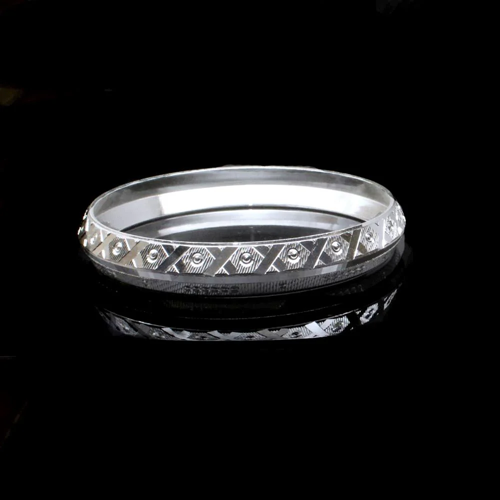 Real Solid Silver Men's Bangle Bracelet - Image 2