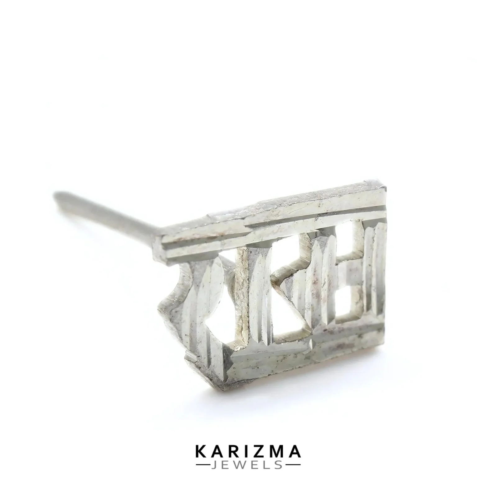 Real Sterling Silver gifting Ram Single Stud Earring For Men - Image 3