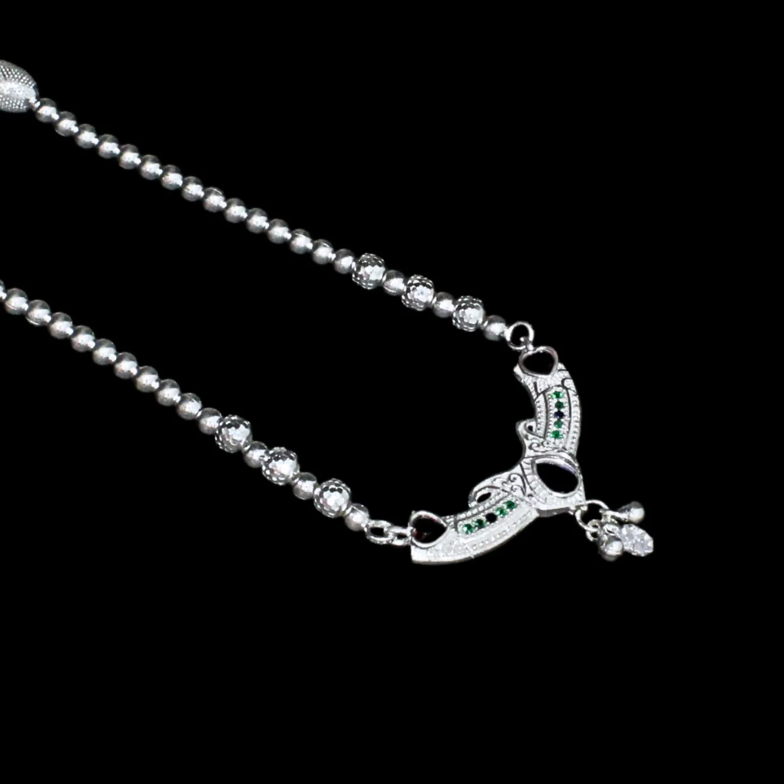 Real Sterling Silver Mangalsutra women necklace gifting party wear chain for wife - Image 4