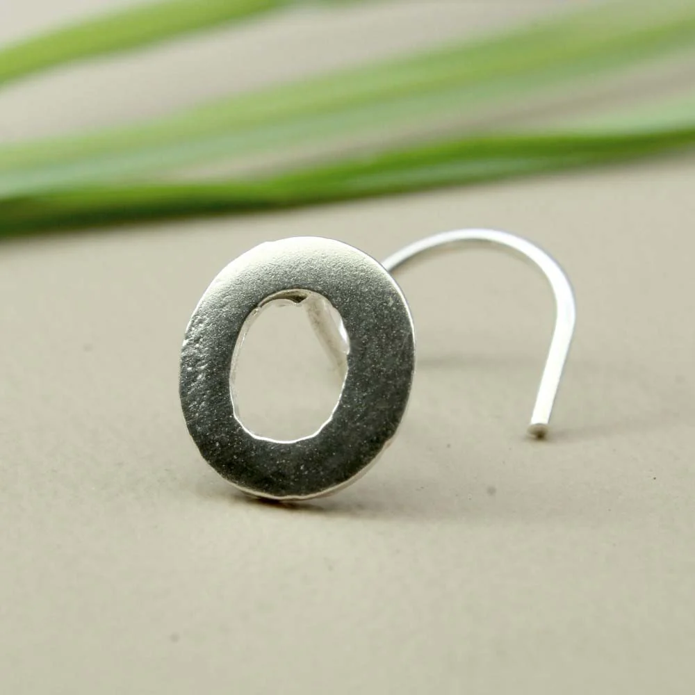 Sterling Silver 'O' Shape Nose Piercing