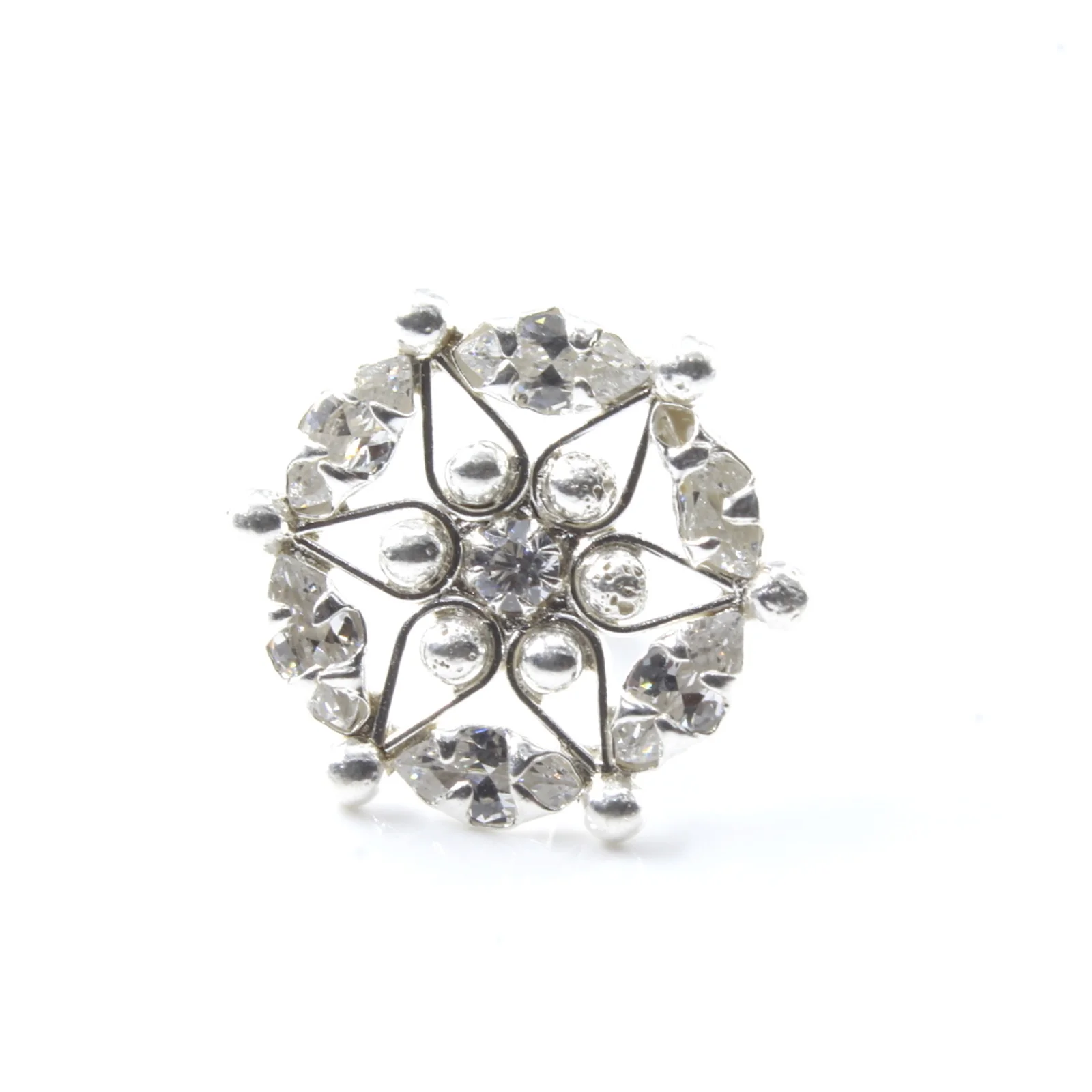 Star Shaped Gold Plated Silver Nose Stud - Image 7