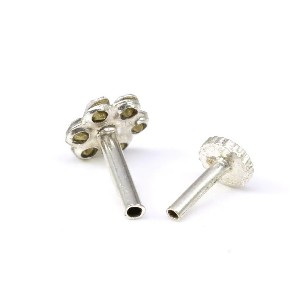 Rhinestone piercing nose stud push pin - Image 3