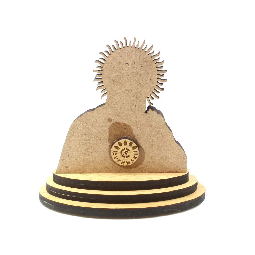 Sikh Guru Nanak Dev Ji Wooden Idol – Car Dashboard Decorative Gift - Image 4