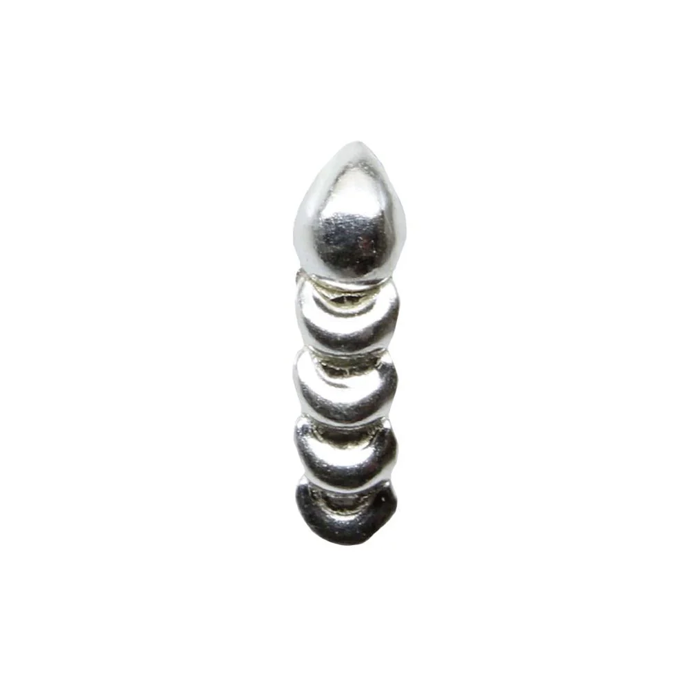 Silver stacked Nose Piercing - Image 2