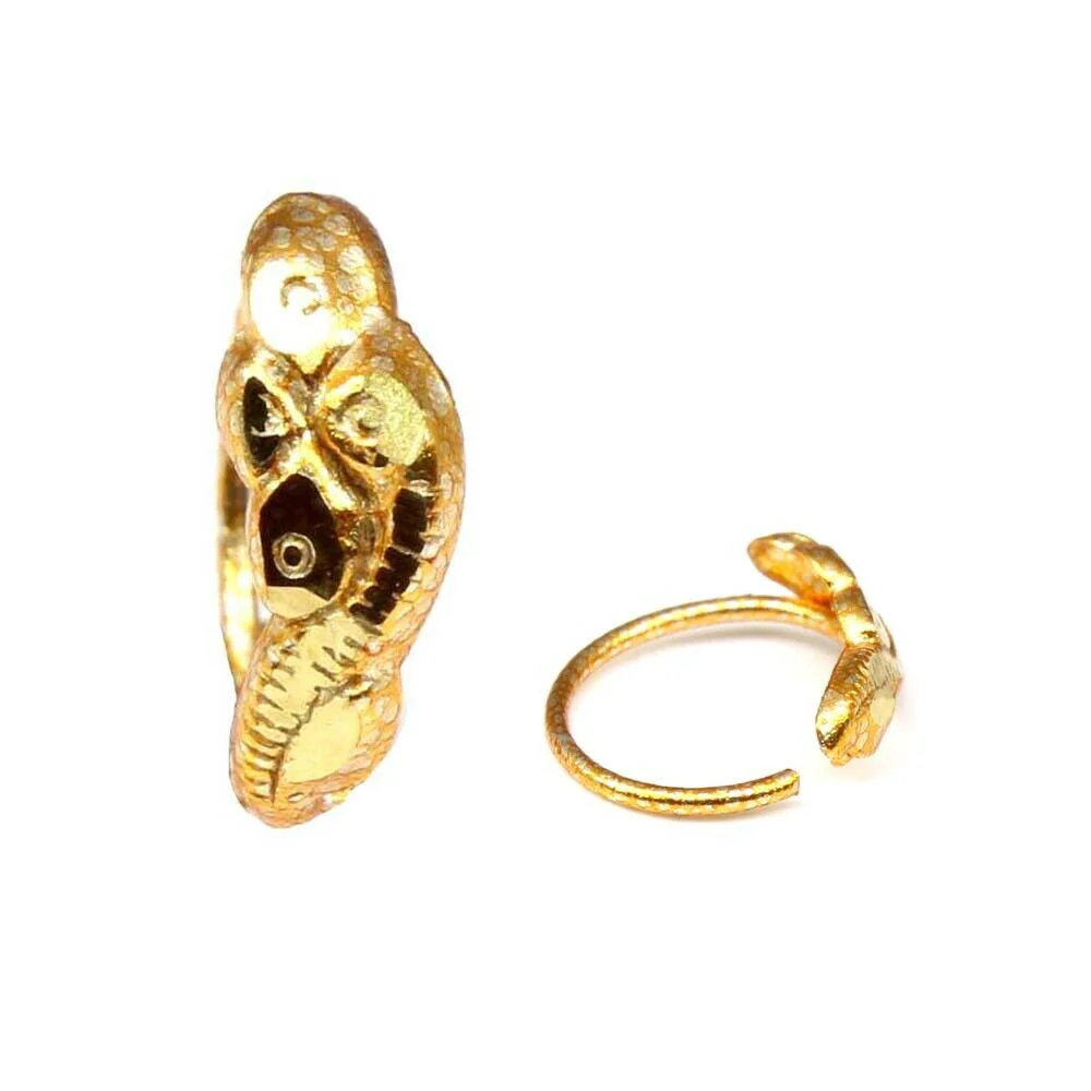 Small snake design nose hoop Ring