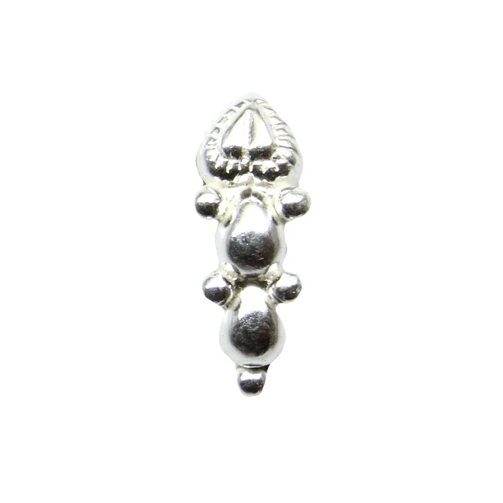 Small vertical Silver Nose Piercing - Image 2