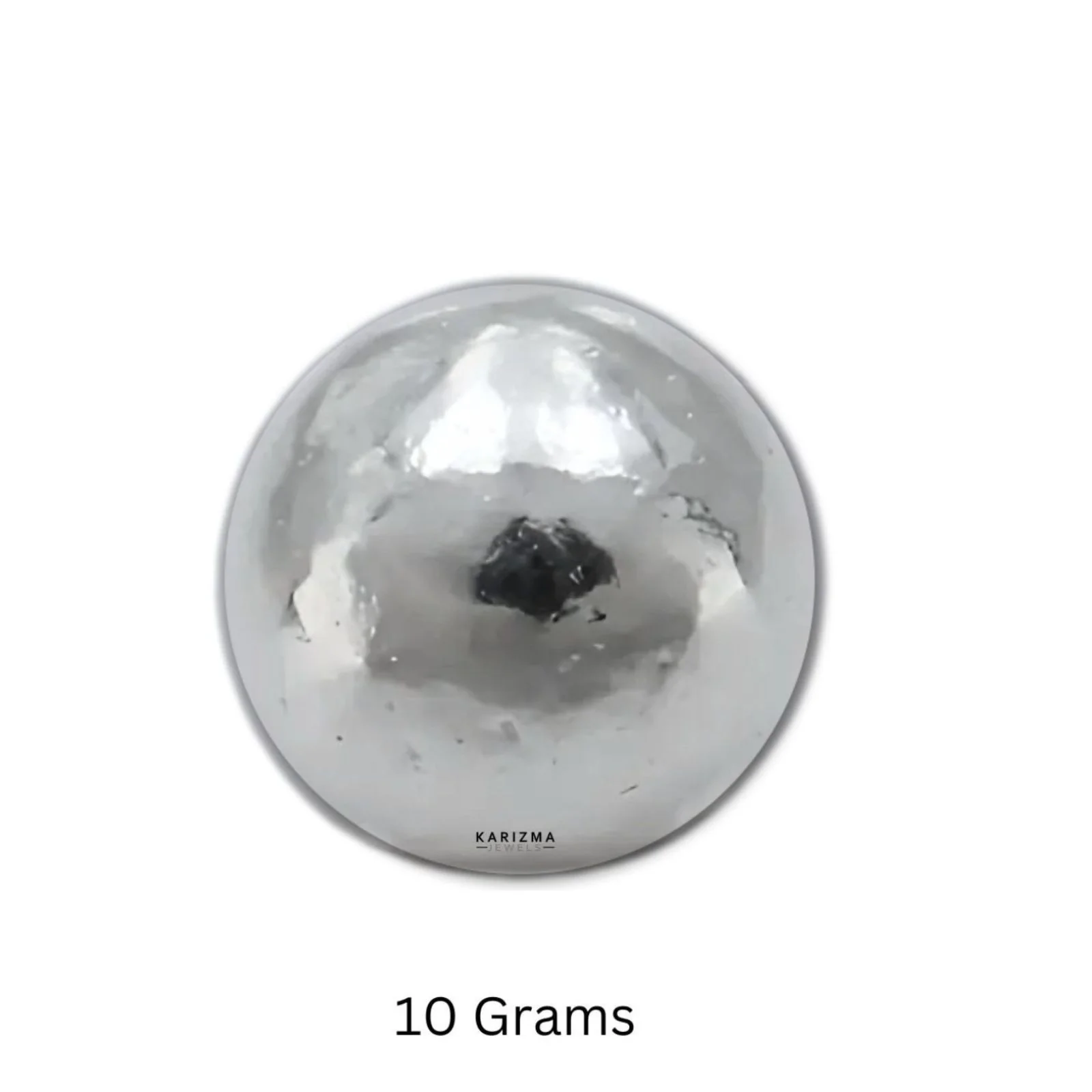 Solid Pure Silver Full Round Ball chandi ki thos Goli for Astrological remedy - Image 3