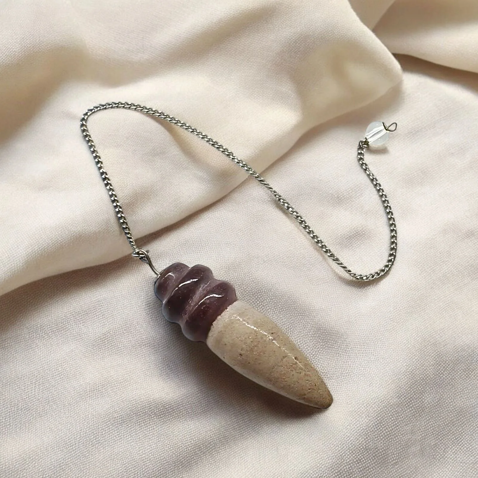 Spiritual Shiva Lingam Crystal Pendulum 75.6Ct – Polished Energy Dowser