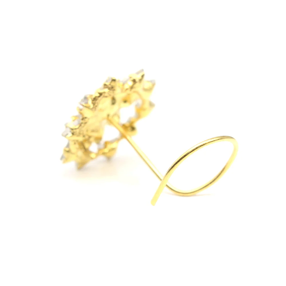 Star style flower design nose pin - Image 3