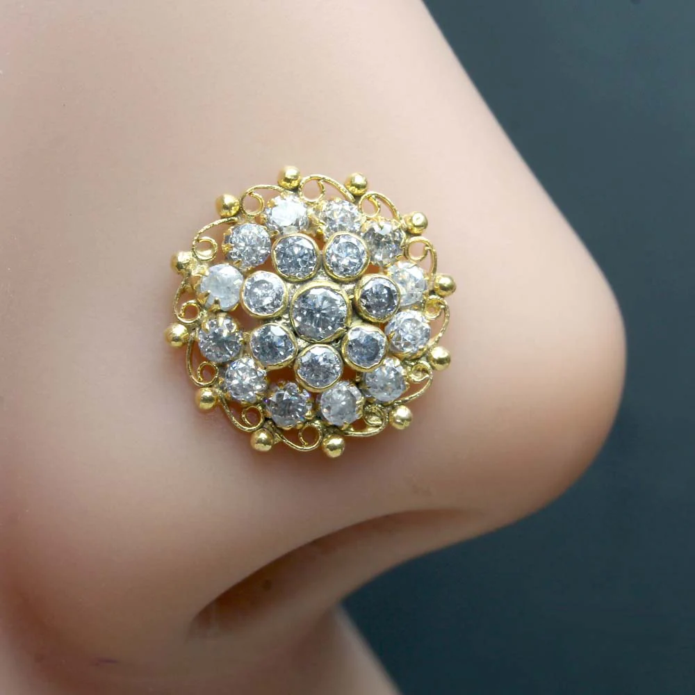 Statement cluster nose pin