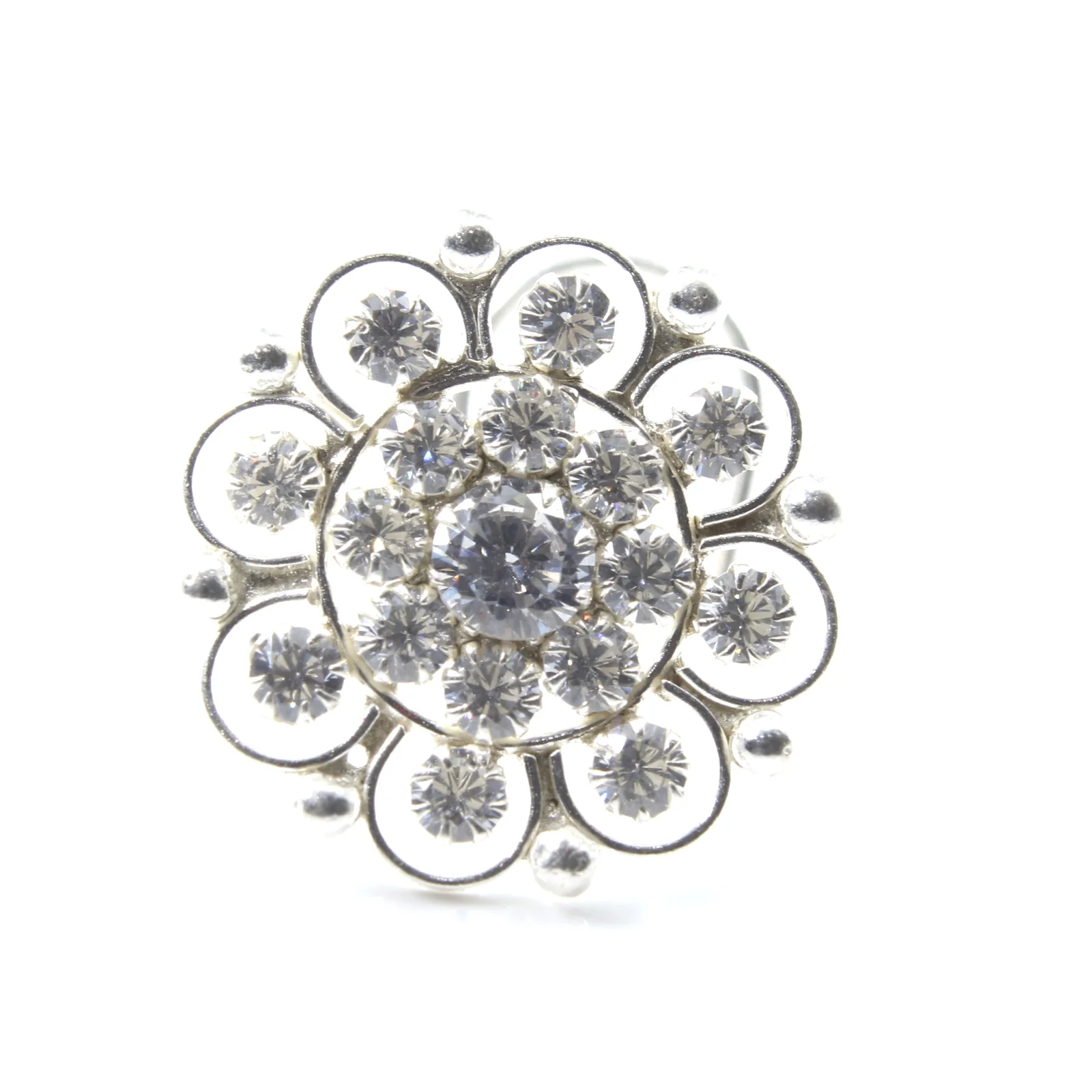 Hypoallergenic Gold Plated Silver Nose Stud for Women - Image 7