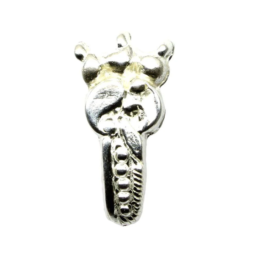 Sterling Silver peacock style Nose Stud