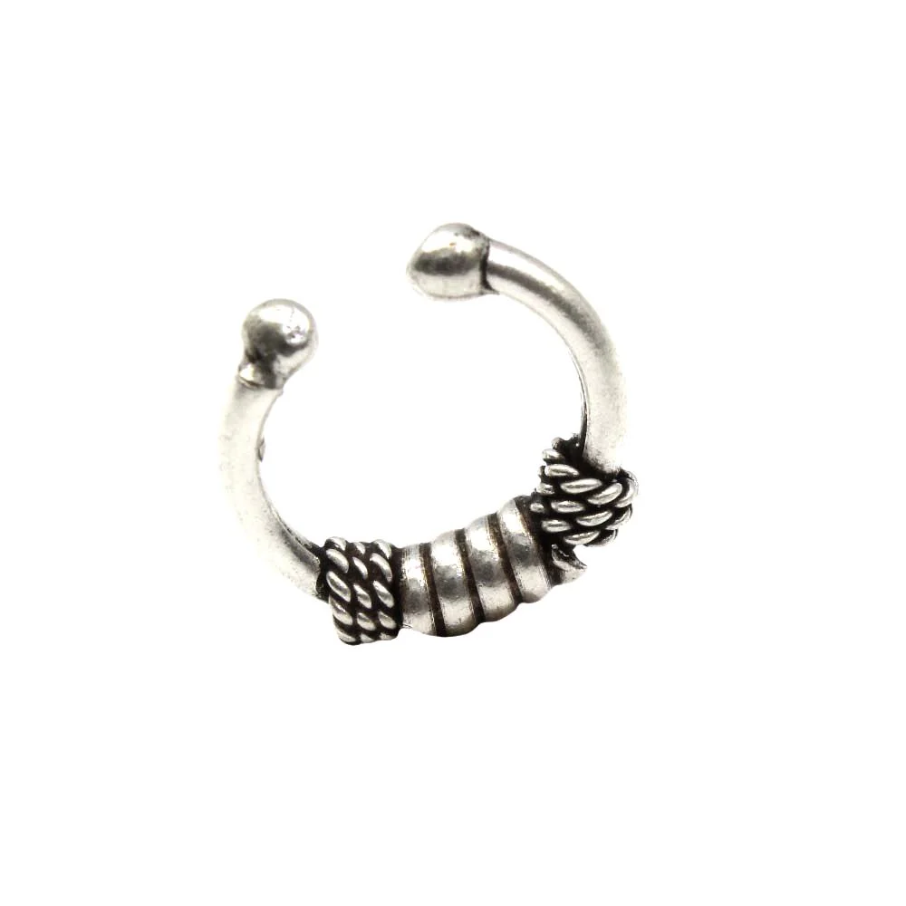Sterling Silver Septum Nose Ear Ring - Image 3