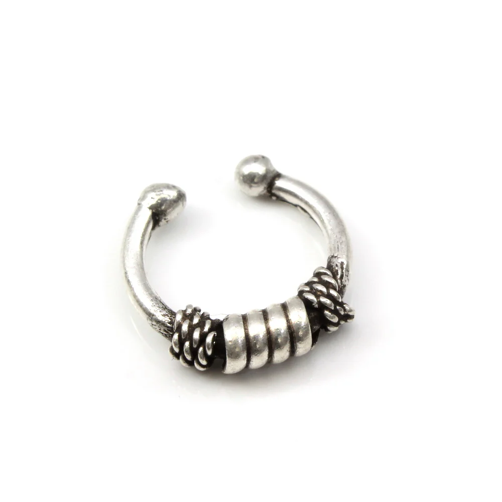 Sterling Silver Septum Nose Ear Ring - Image 4