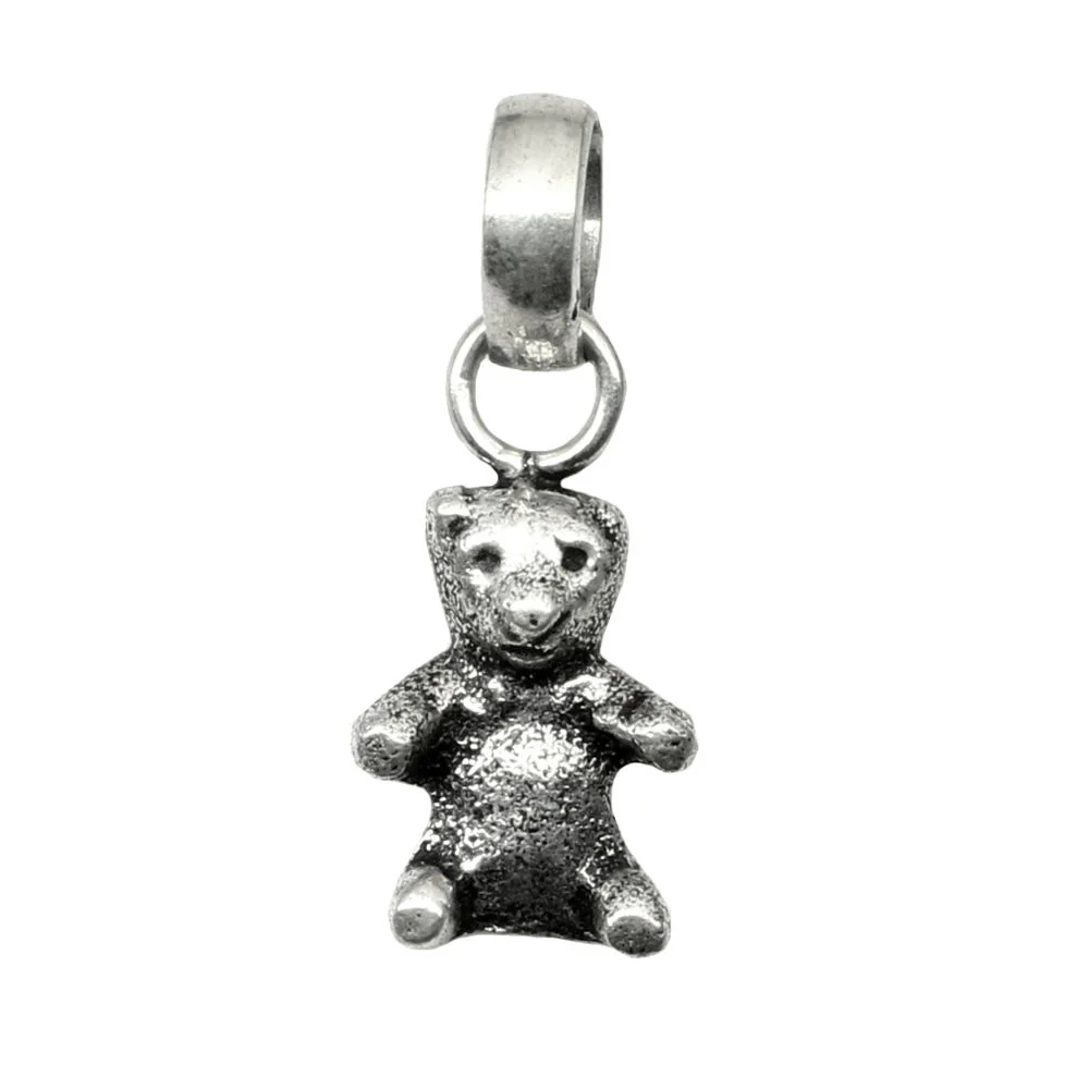 Teddy bear 925 Sterling Silver Small tiny Pendant