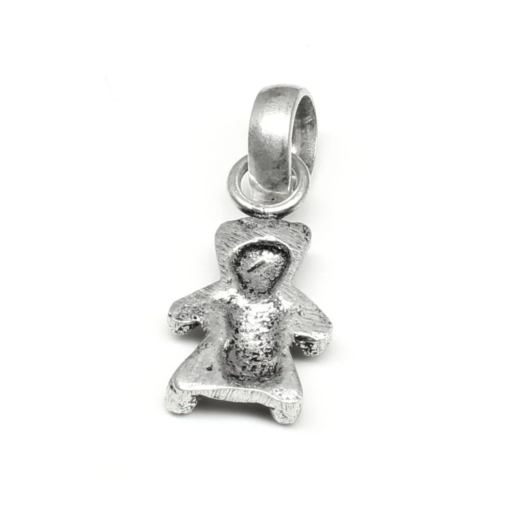 Teddy bear 925 Sterling Silver Small tiny Pendant - Image 3