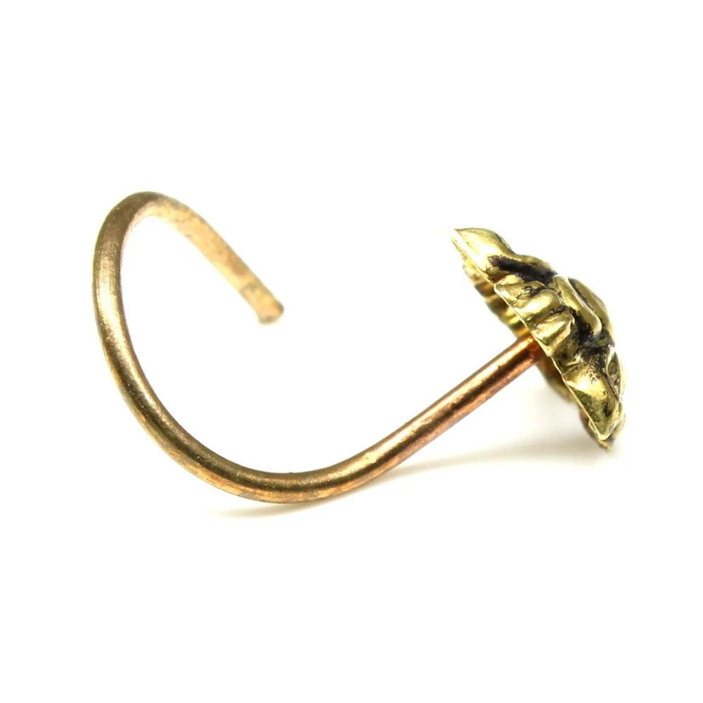 Tiny brass L bend nose pun - Image 3