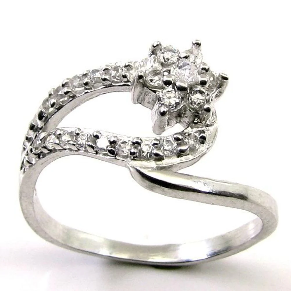 Trendy Real Solid 925 Sterling Silver Star Bypass Ring - Image 3