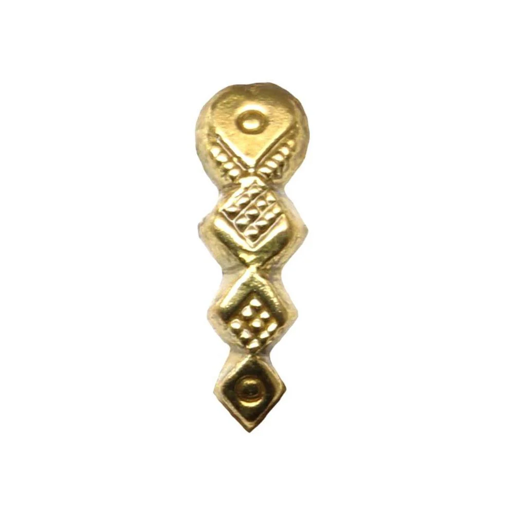 Tribal antique gold finish nose stud