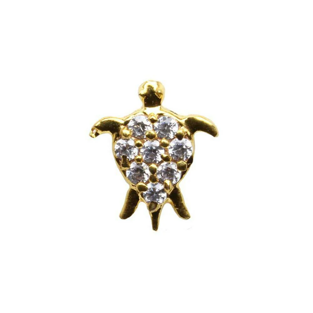 Turtle elegance nose stud/pin