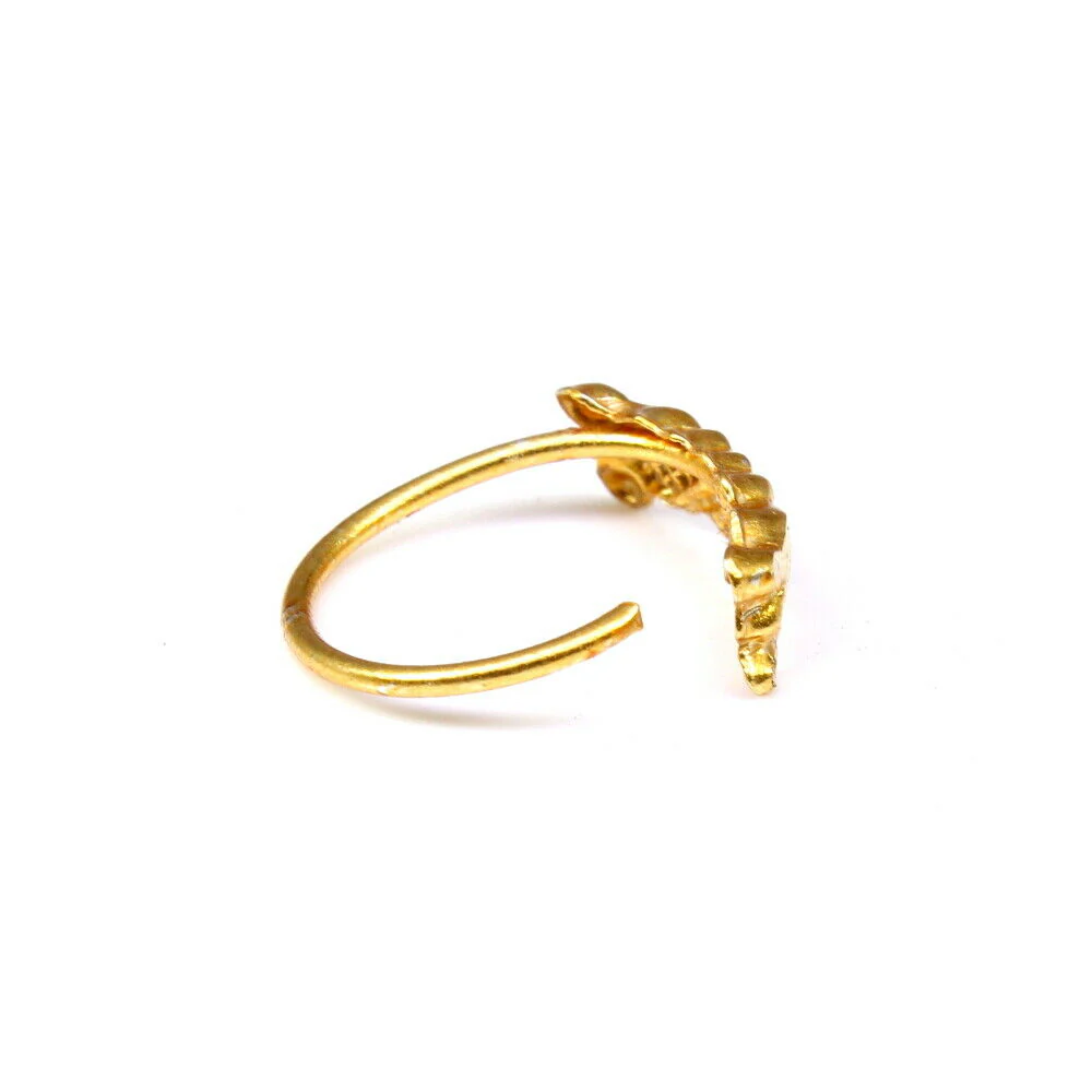 Vertical design nose hoop ring - Image 3
