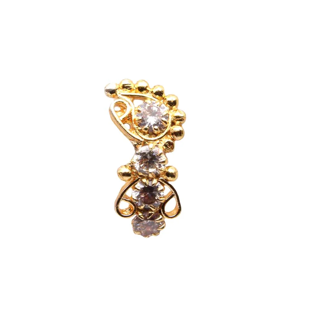 Vertical Nose pin Body Piercing for Women - Image 2
