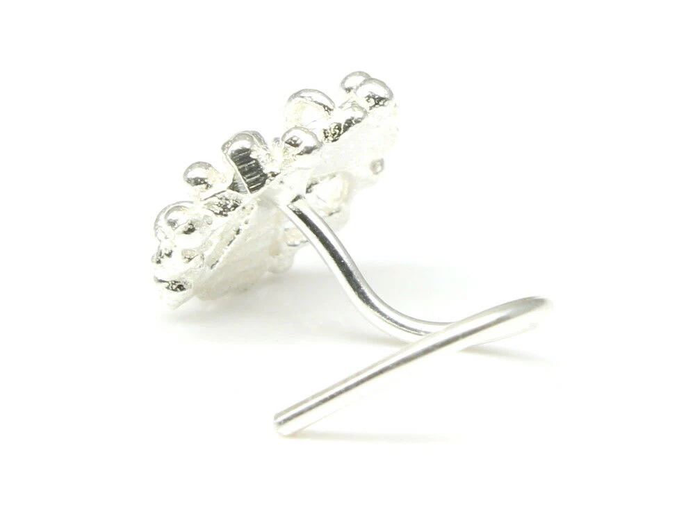 Wagon wheel Silver Nose piercing - Image 4