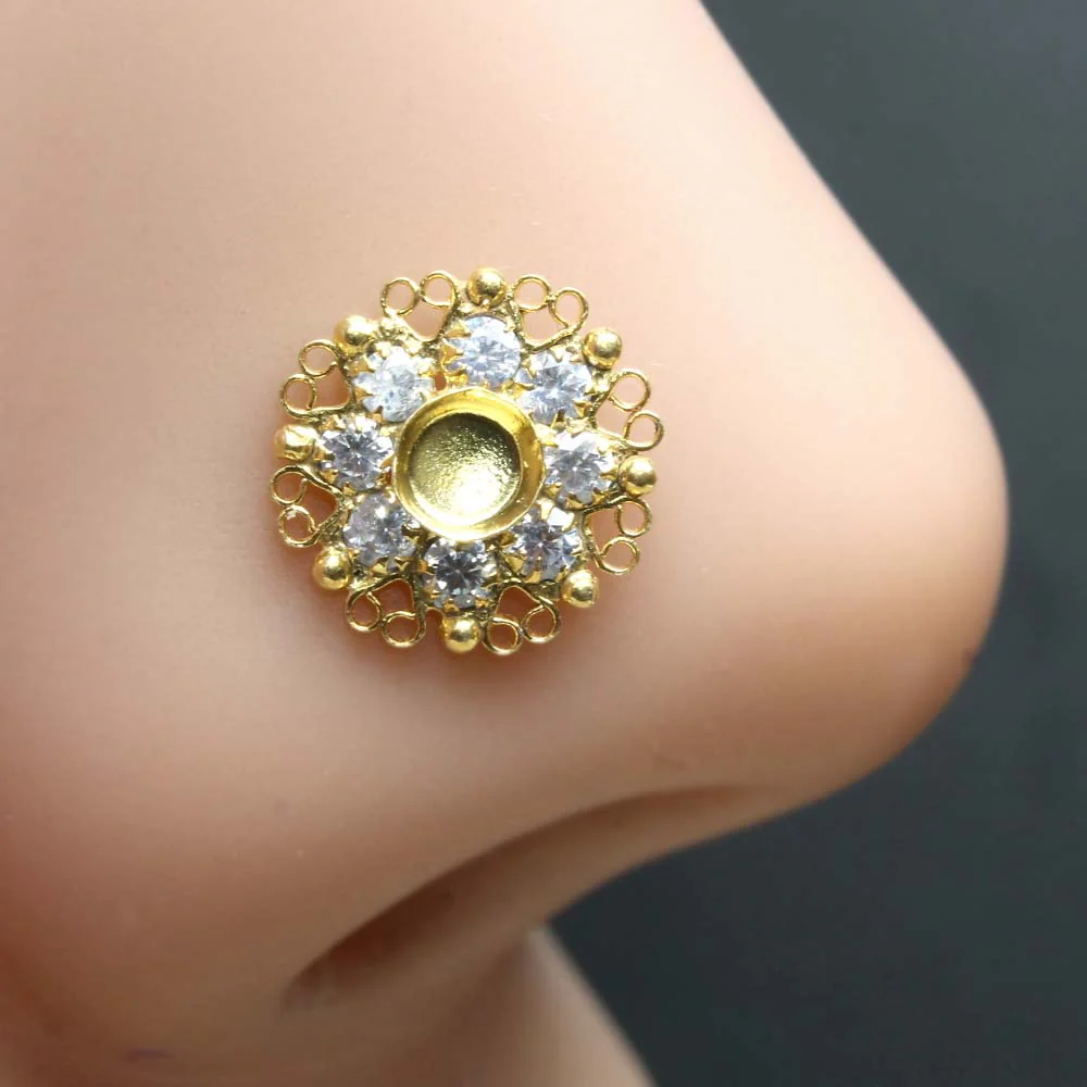 Wheel Style Twisted nose ring